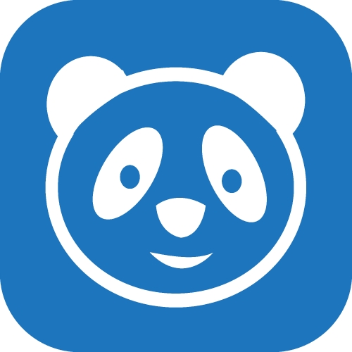 Panda icon Cartoon character cute design