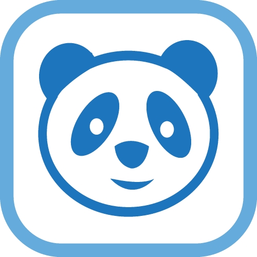 Panda icon Cartoon character cute design