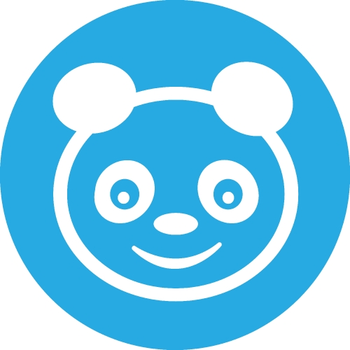 Panda icon Cartoon character cute design