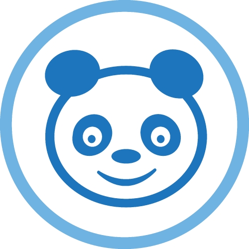 Panda icon Cartoon character cute design