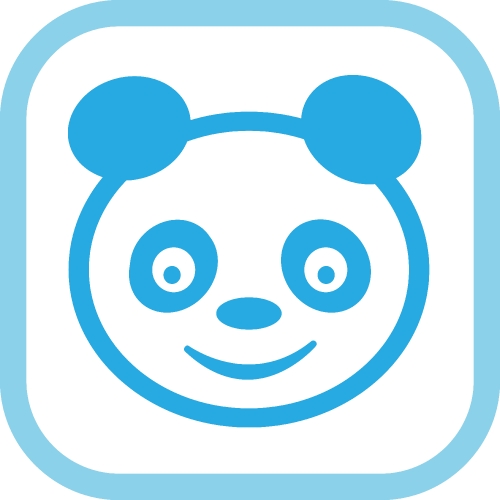 Panda icon Cartoon character cute design