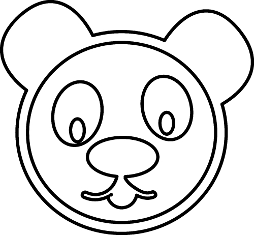 Panda icon Cartoon character cute design