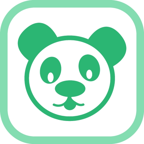 Panda icon Cartoon character cute design