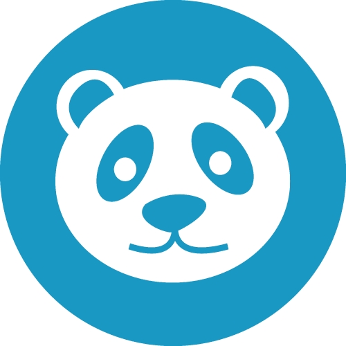 Panda icon Cartoon character cute design