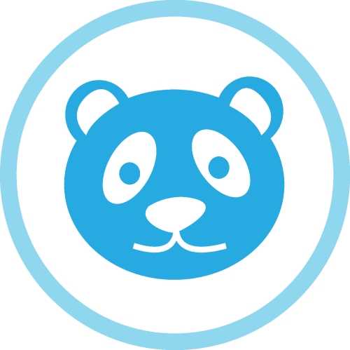 Panda icon Cartoon character cute design