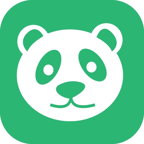 Panda icon Cartoon character cute design