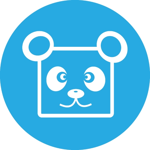 Panda icon Cartoon character cute design