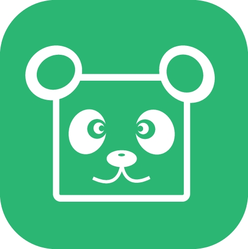 Panda icon Cartoon character cute design