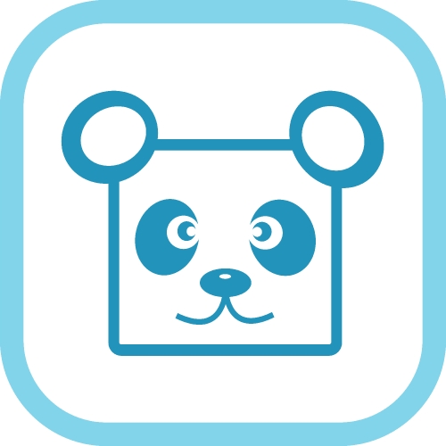 Panda icon Cartoon character cute design