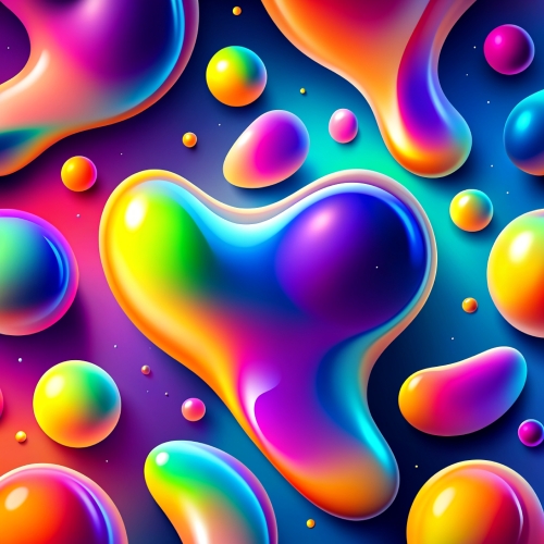 Pattern colorful gradient color liquid shape abstract background