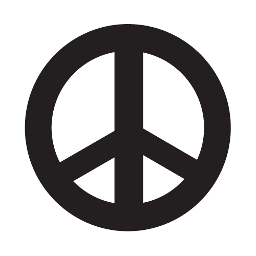 Peace symbol icon