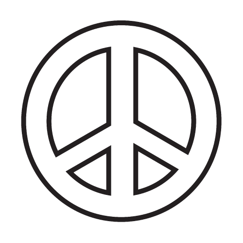 Peace symbol icon