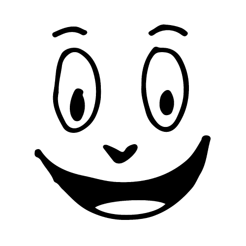 People cartoon emotion face 