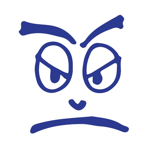 People cartoon emotion face 