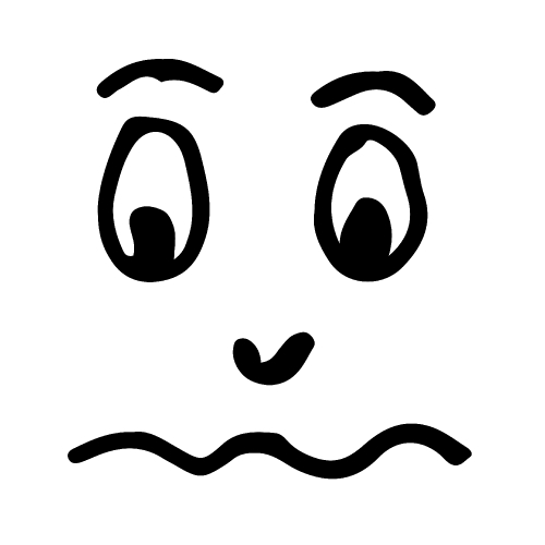 People cartoon emotion face 