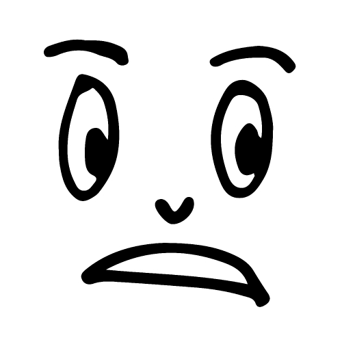 People cartoon emotion face 
