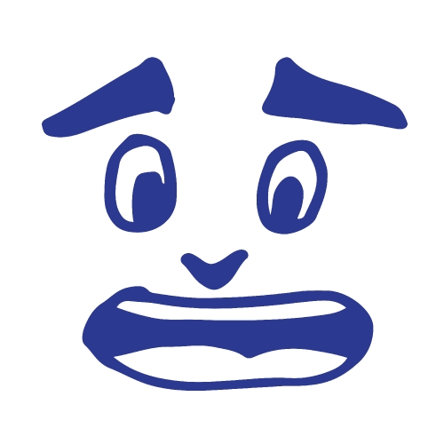 People cartoon emotion face 