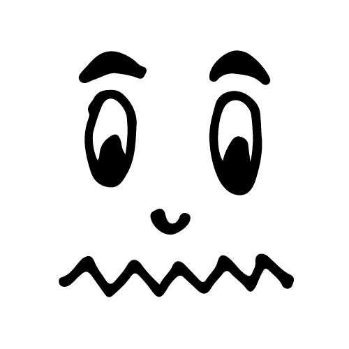 People cartoon emotion face 