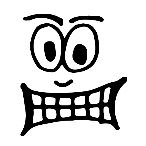 People cartoon emotion face 