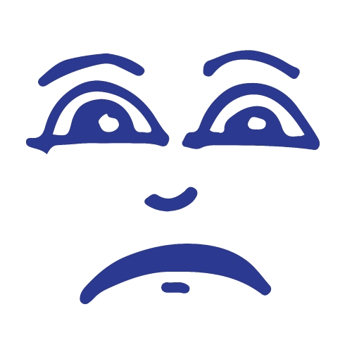 People cartoon emotion face 