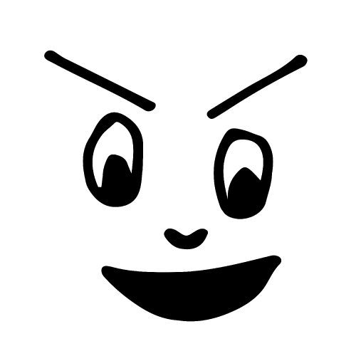 People cartoon emotion face 