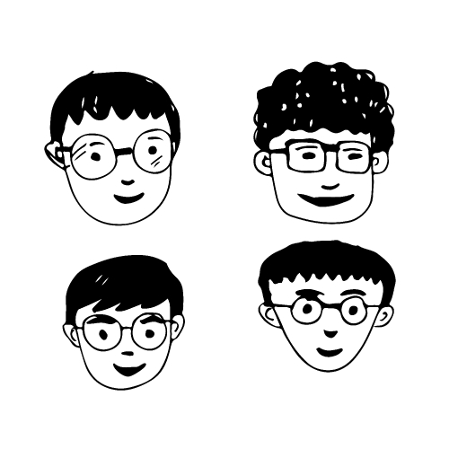 People face cartoon icon design