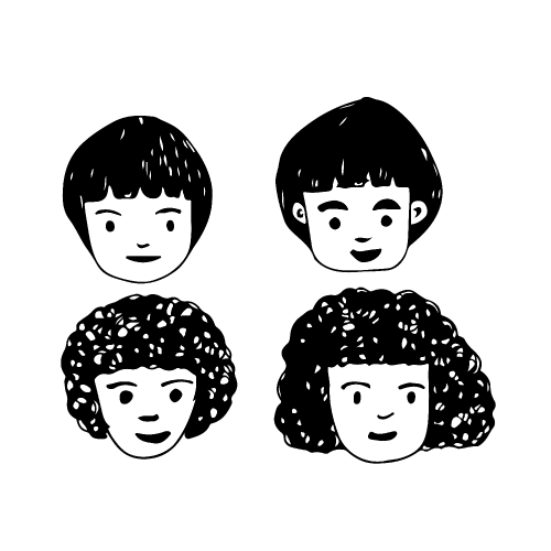 People face cartoon icon design