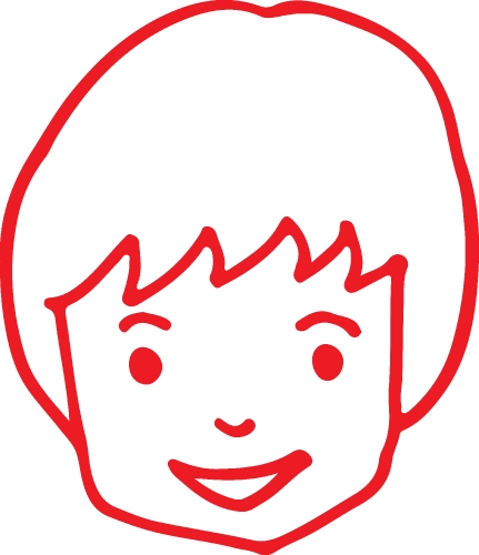 People face icon avatar hand draw sign design