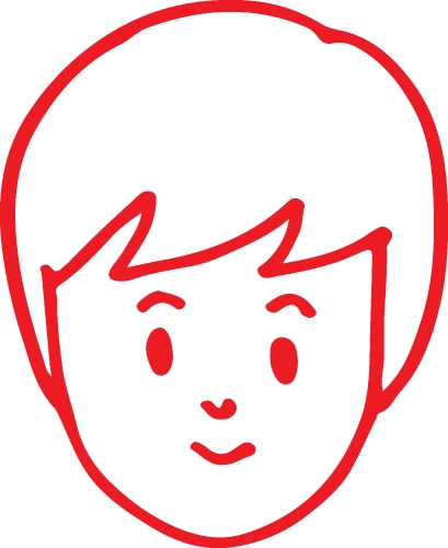 People face icon avatar hand draw sign design