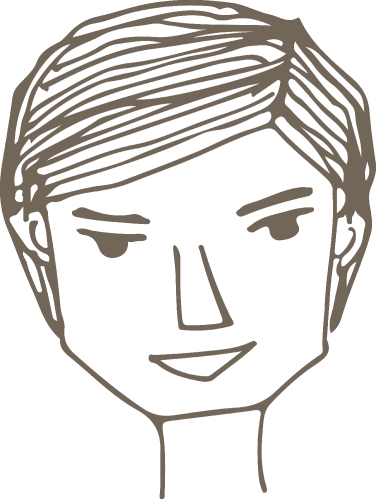 People face icon avatar hand draw sign design