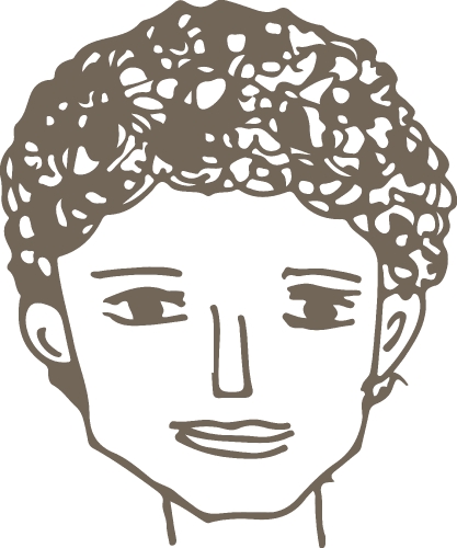People face icon avatar hand draw sign design