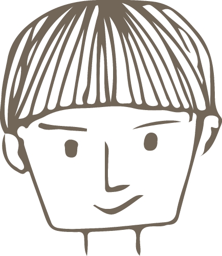 People face icon avatar hand draw sign design