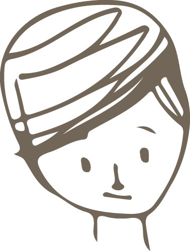 People face icon avatar hand draw sign design