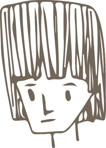 People face icon avatar hand draw sign design