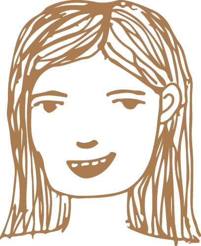 People face icon avatar hand draw sign design