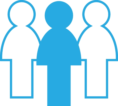 People icon sign symbol design