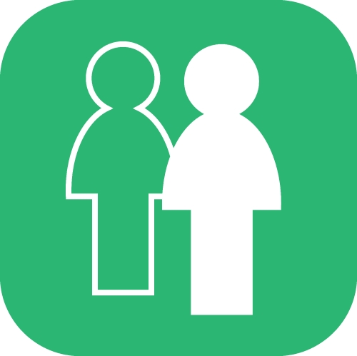 People icon sign symbol design