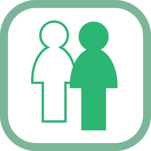 People icon sign symbol design