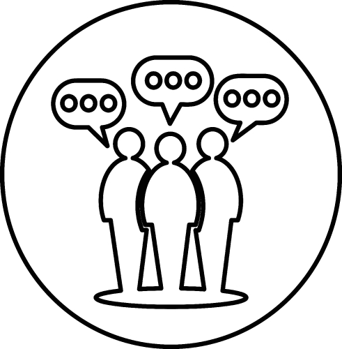People Speech Bubble Icon