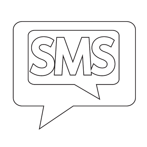 Phone icon , SMS icon