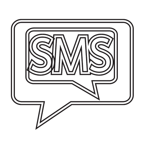 Phone icon , SMS icon