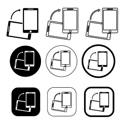 Phone mobile icon sign symbol