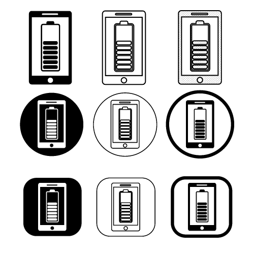 Phone mobile icon sign symbol