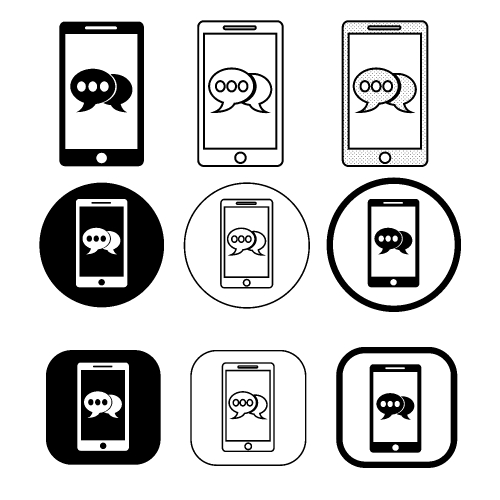 Phone mobile icon sign symbol