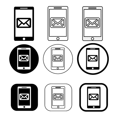 Phone mobile icon sign symbol