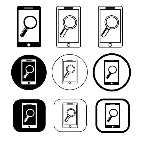 Phone mobile icon sign symbol