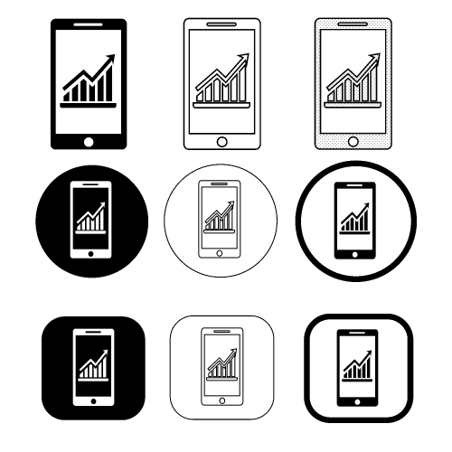 Phone mobile icon sign symbol