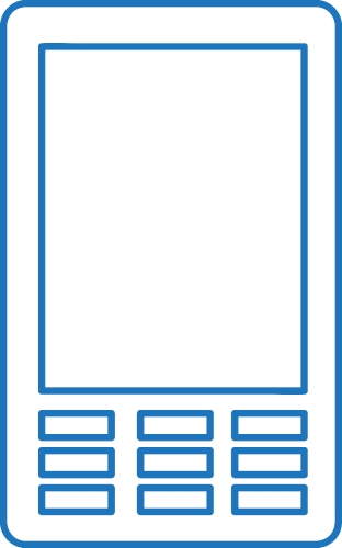 Phone mobile icon sign symbol design