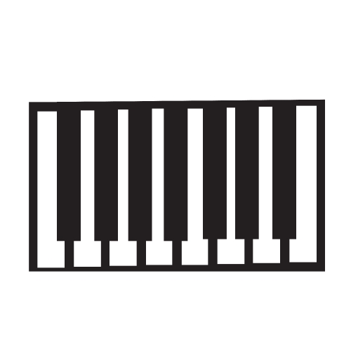 piano keys icon