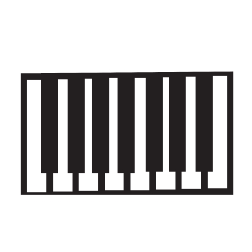 piano keys icon